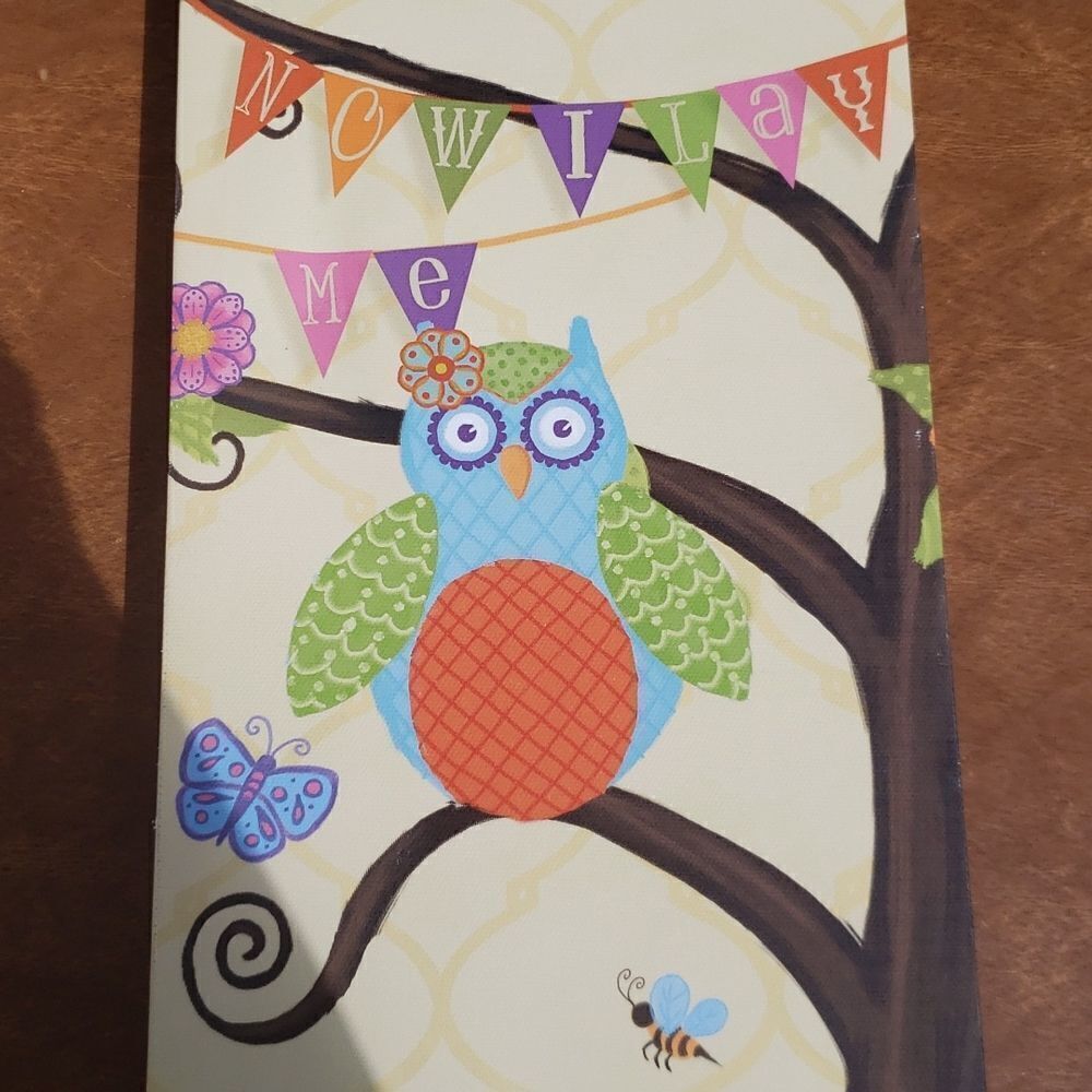 EUC Cute 3 Pc Owl Kids Room Pictures Wall Decor - Picture 4 of 7